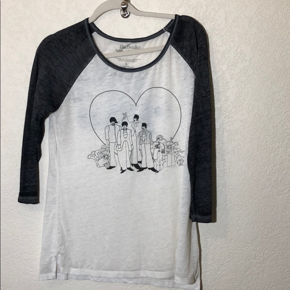 Beatles All you need is love Jersey Lg. Wht/Blk